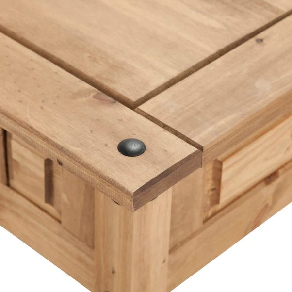 Corona Coffee Table With Drawer, Pine - Image 4