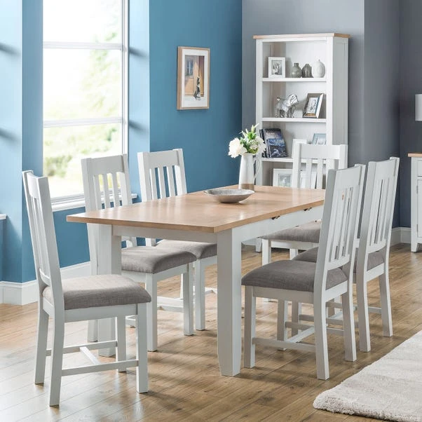 Richmond 4-6 Seater Rectangular Extendable Dining Table - Image 5