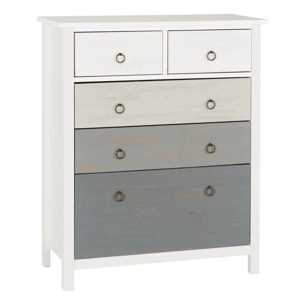 Vermount 5 Drawer Chest, White - Image 2