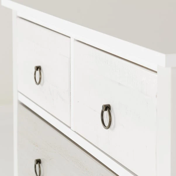 Vermount 5 Drawer Chest, White - Image 5