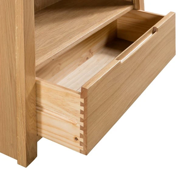 Curve TV Unit, Oak For TVs Up To 50" - Image 6