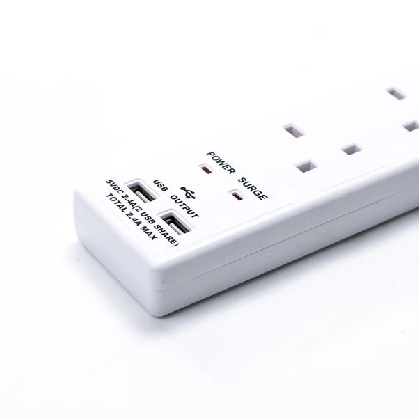 Status 4 Way 2M Extension Leads With 2USB Ports - Image 2