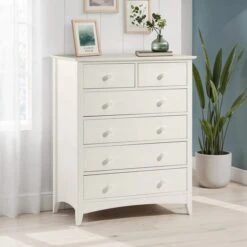 Cameo 6 Drawer Chest, Stone