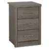 Lennon 3 Drawer Bedside Table