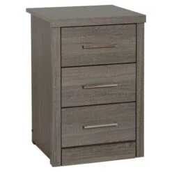 Lennon 3 Drawer Bedside Table