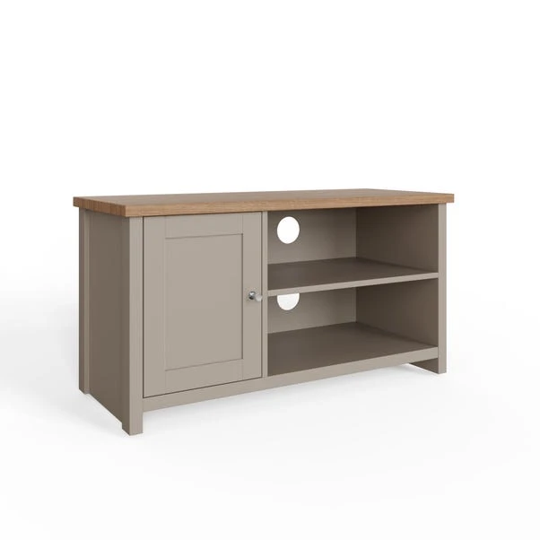 Lancaster Compact TV Unit, Grey And Oak For TVs Up To 42" - Image 3