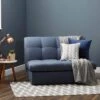 Navy Rowan Compact Double Sofa Bed