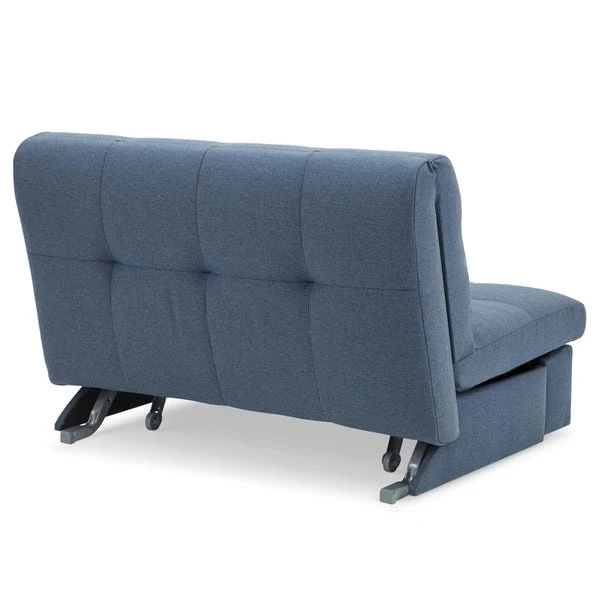 Navy Rowan Compact Double Sofa Bed - Image 6