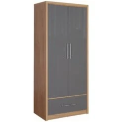 Seville Double 1 Drawer Wardrobe