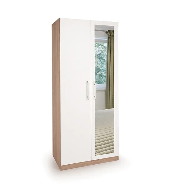 Harmony Hydge Double Wardrobe, White - Image 4