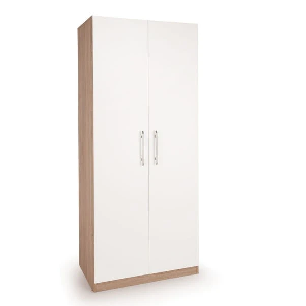 Harmony Hydge Double Wardrobe, White