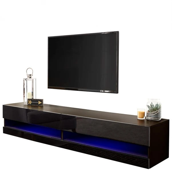 Galicia LED Wide Floating Wall TV Unit For TVs Up To 67" - Image 15