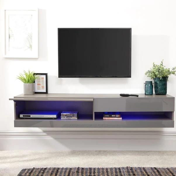 Galicia LED Wide Floating Wall TV Unit For TVs Up To 67" - Image 9