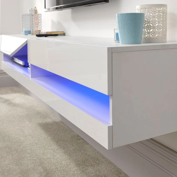 Galicia LED Wide Floating Wall TV Unit For TVs Up To 67" - Image 3