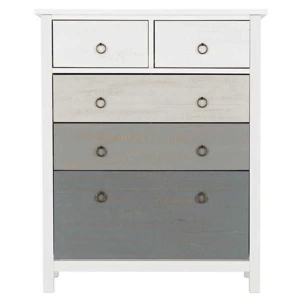 Vermount 5 Drawer Chest, White