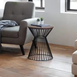 Jersey Round Wire Lamp Table