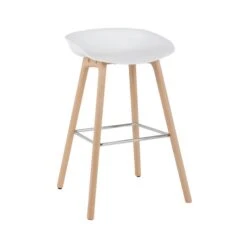 Erik Counter Height Bar Stool, White