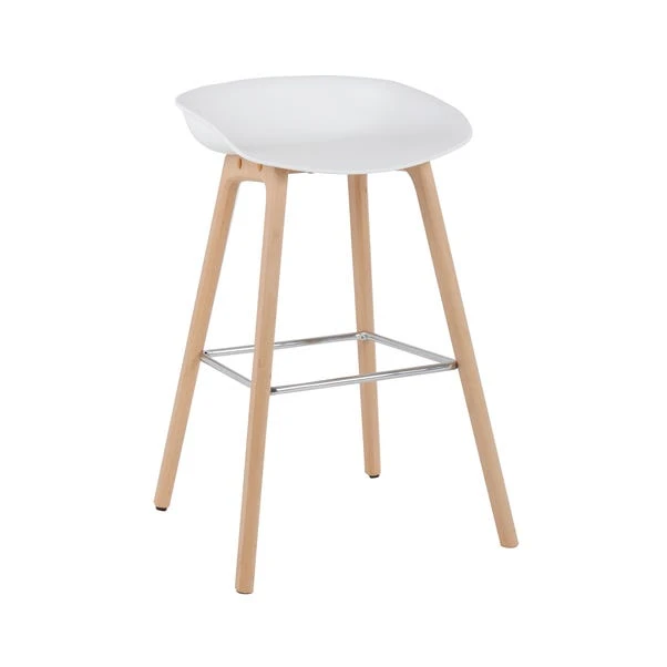 Erik Counter Height Bar Stool, White