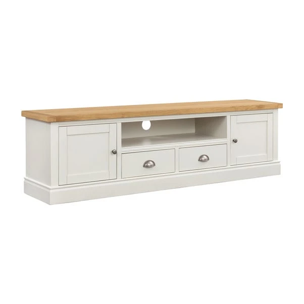Compton Extra Wide TV Unit, Ivory For TVs Up To 80" - Image 3