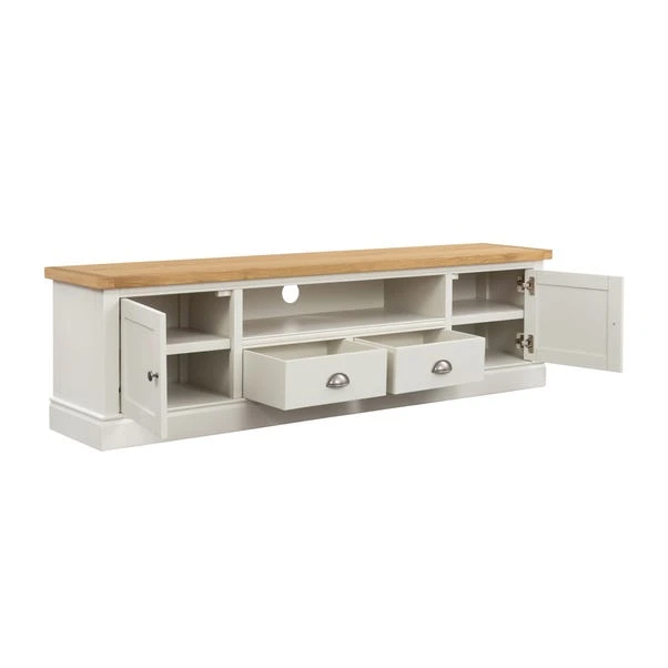 Compton Extra Wide TV Unit, Ivory For TVs Up To 80" - Image 4