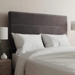 Velvet Horizontal Stripe Headboard