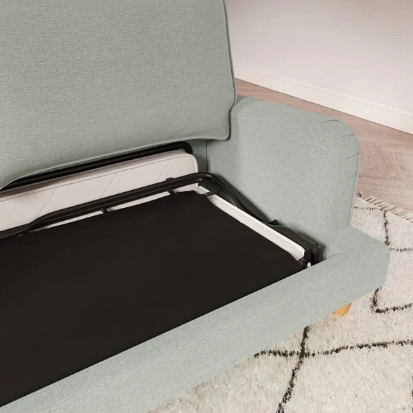 Beatrice Tonal Textured Weave 3 Seater Double Sofa Bed - Image 14