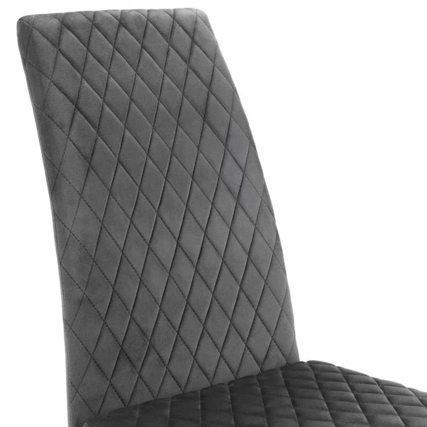 Calabria Set Of 4 Dining Chairs, Velvet - Image 9