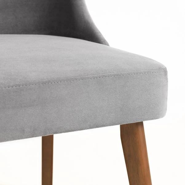 Chelsea 6 Seater Round Glass Top Dining Table With 6 Huxley Chairs - Image 8