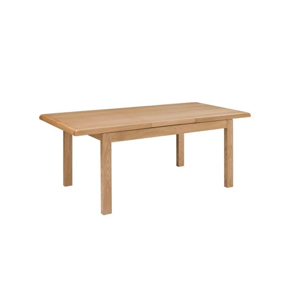 Curve 4-6 Seater Round Extendable Dining Table With 6 Chairs, Solid Oak - Image 2