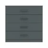 Harmony Norland 4 Drawer Chest, Graphite Grey