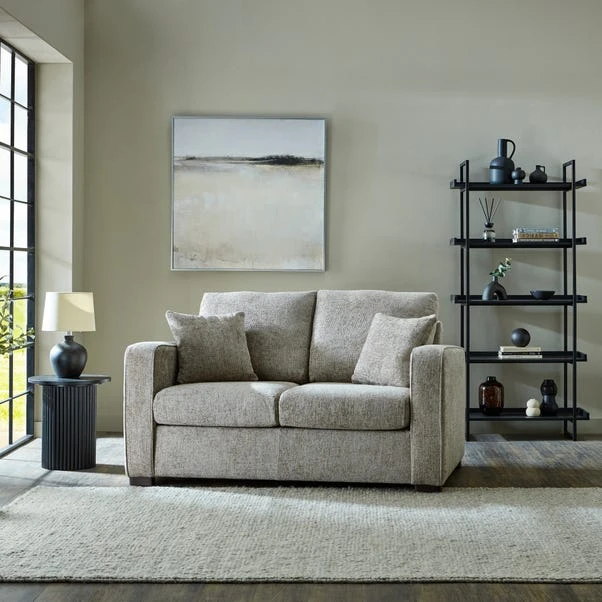 Carson Deep Sit Chunky Chenille Luxury 2 Seater Double Sofa Bed - Image 3