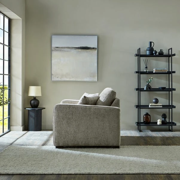 Carson Deep Sit Chunky Chenille Luxury 2 Seater Double Sofa Bed - Image 4