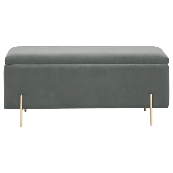 Mystica Velour Ottoman Storage Bench - Image 12