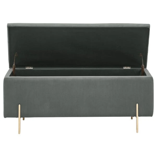 Mystica Velour Ottoman Storage Bench - Image 13