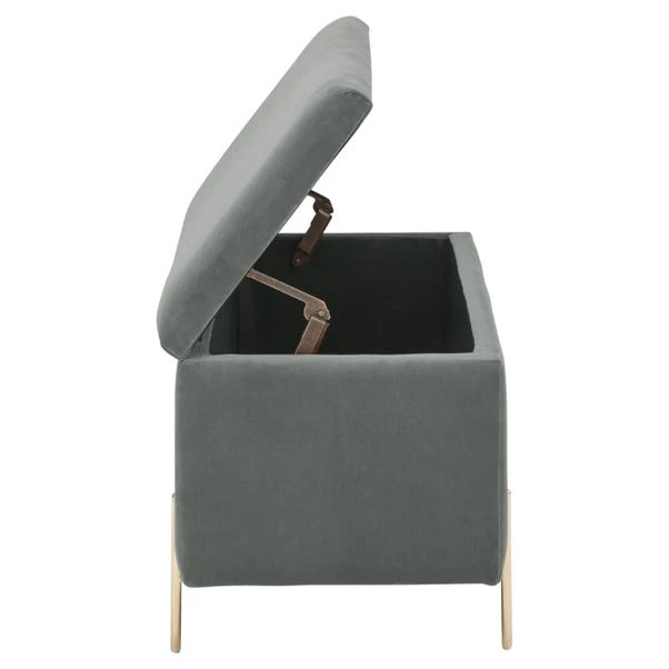 Mystica Velour Ottoman Storage Bench - Image 15