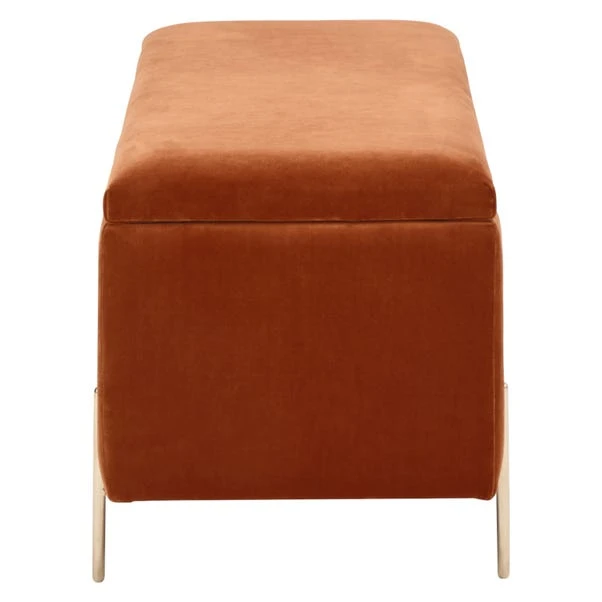 Mystica Velour Ottoman Storage Bench - Image 6