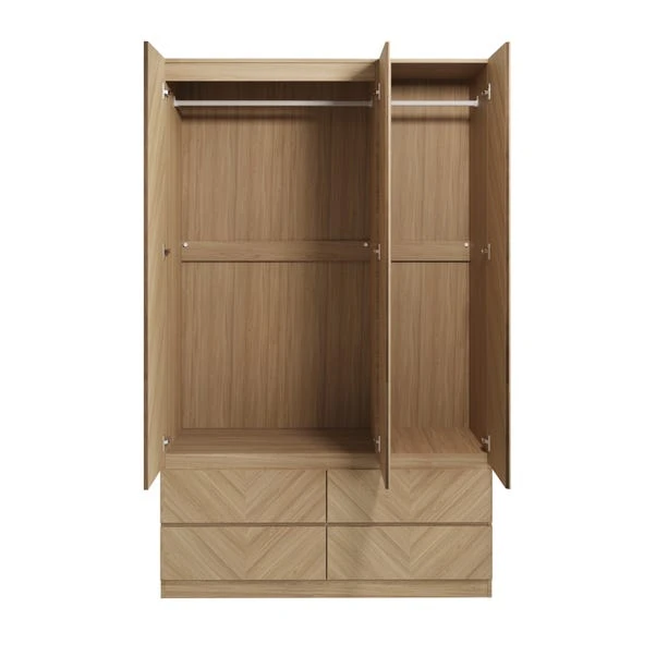 Taranto Triple 4 Drawer Wardrobe - Image 10