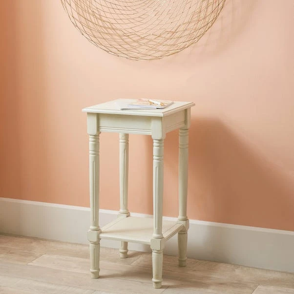 Pacific Heritage Square Side Table, Painted Pine