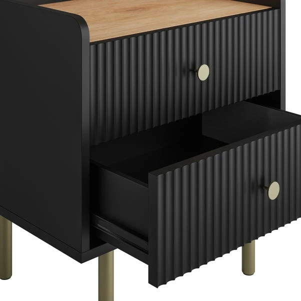 Georgi 2 Drawer Bedside Table - Image 14