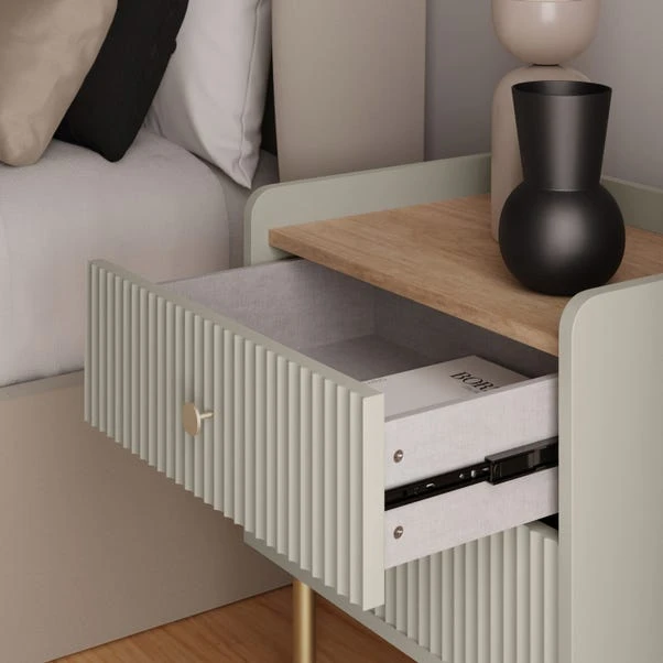 Georgi 2 Drawer Bedside Table - Image 4