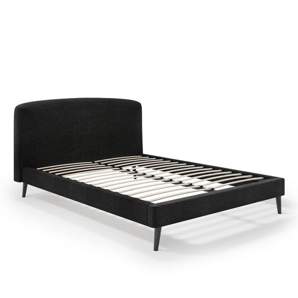 Modern Curved Upholstered Bed Frame - Image 15