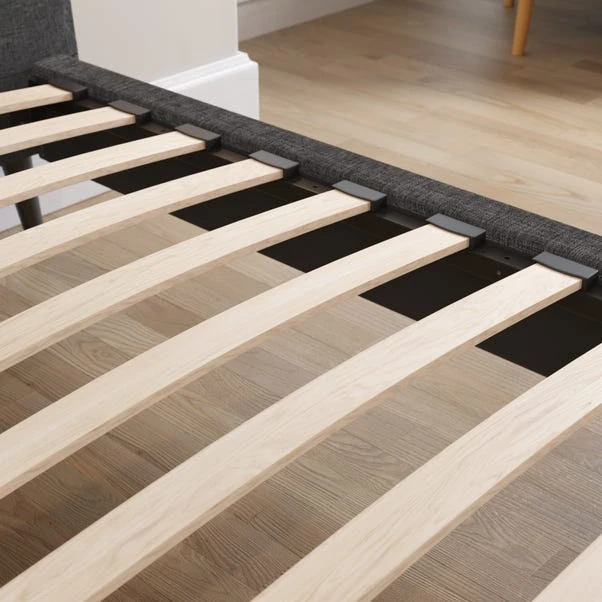 Modern Curved Upholstered Bed Frame - Image 18