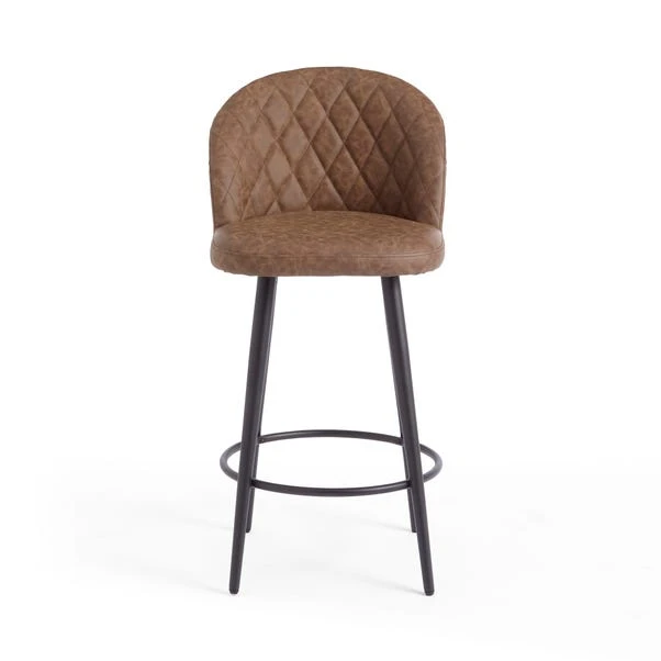 Astrid Bar Stool, Faux Leather - Image 19