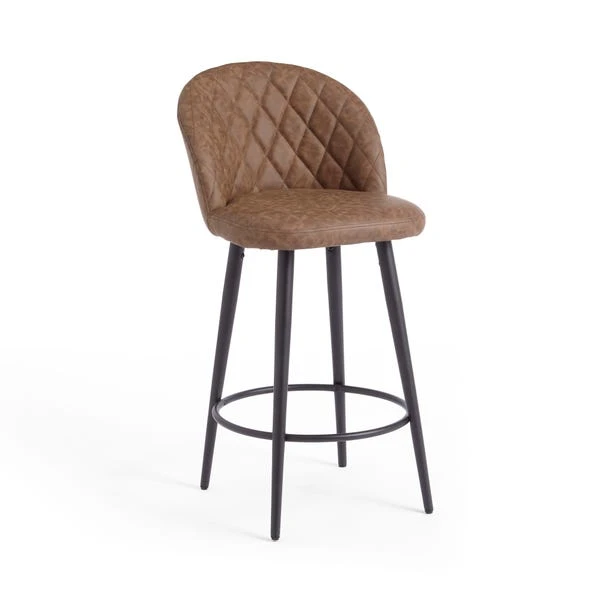 Astrid Bar Stool, Faux Leather - Image 20
