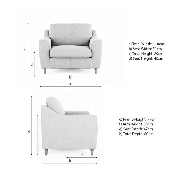 Baxter Textured Weave Snuggle Chair - Image 18