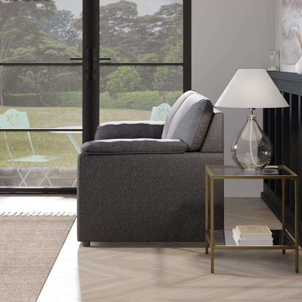 Meyer Tonal Weave 2 Seater Double Sofa Bed - Image 6