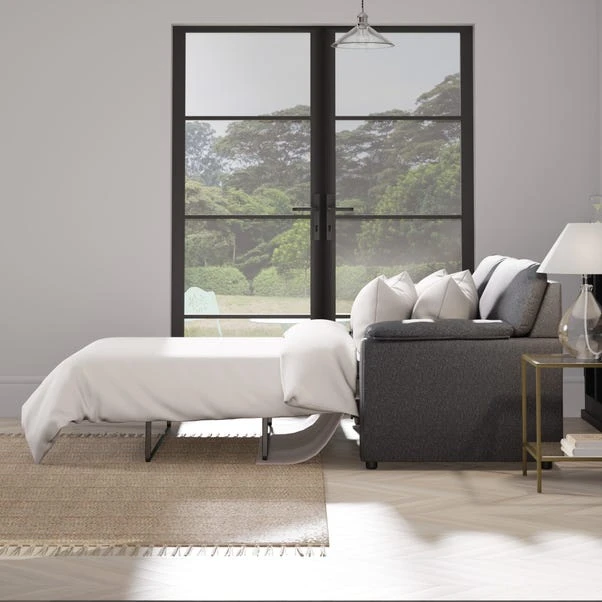 Meyer Tonal Weave 2 Seater Double Sofa Bed - Image 9