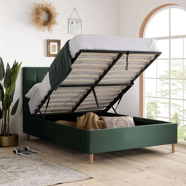 Loxley Velvet Ottoman Bed Frame - Image 10