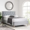 Loxley Velvet Ottoman Bed Frame