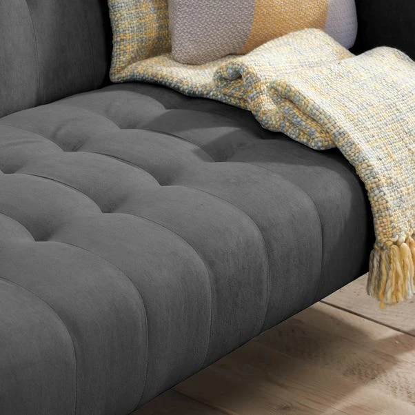 Hudson Charcoal Double Sofa Bed - Image 3